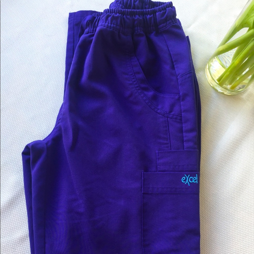 Purple Excel Scrub Pants